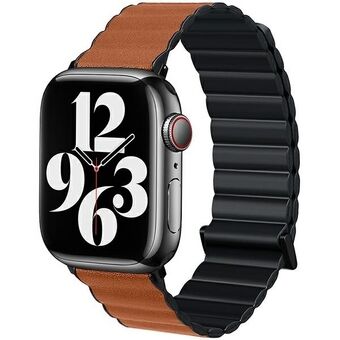 Beline pasek Apple Watch Magnetic Pro 38/40/41mm, musta/ruskea, mustan/ruskean laatikon