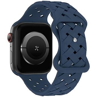Beline pasek Apple Watchiin, silikonikudottu, 38/40/41mm, sininen/syvänsininen laatikko
