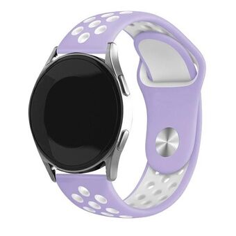 Beline pasek Watch 22mm Sport Silikoniranneke violettivalkoinen purple/white -laatikko