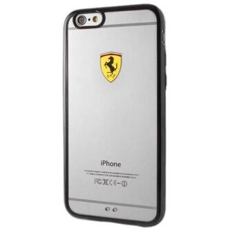 Ferrari Hardcase FEHCP6BK iPhone 6 / 6S kilpakilpi läpinäkyvä musta