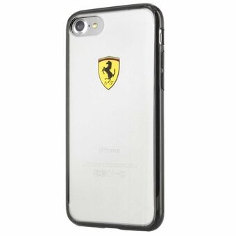 Ferrari Hardcase FEHCP7BK iPhone 7/8 / SE 2020 / SE 2022 musta / läpinäkyvä kilpakilpi