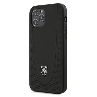 Ferrari iPhone 12 / iPhone 12 Pro Musta Kovakotelo Rei\'itetty