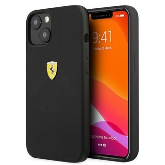 Ferrari FESSIHCP13SBK iPhone 13 mini 5,4" musta/musta kovakotelo silikoni