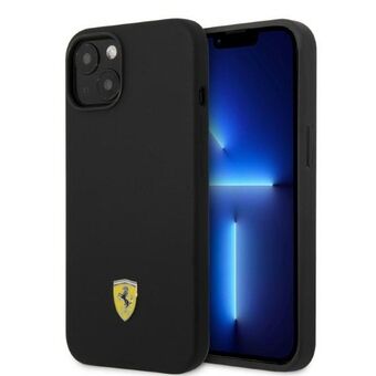 Ferrari FEHMSIP14MBK iPhone 14 Plus 6,7" musta/musta kovakotelo silikonimetallilogo Magsafe