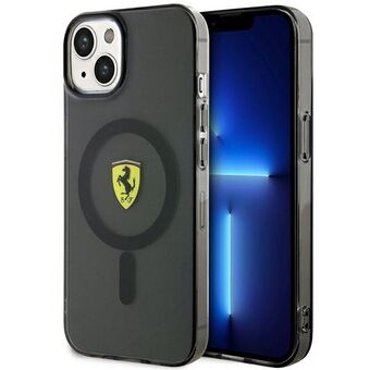 Ferrari FEHMP14MURKK iPhone 14 Plus 6,7" musta/musta kovakotelo Läpinäkyvä Magsafe