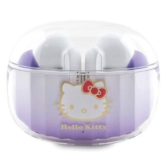 Hei Kitty Bluetooth-kuulokkeet HKTWSHDGKEU TWS + telakointiasema violettiksi/purppuranväriselle Gradient Electroplating -logolla.