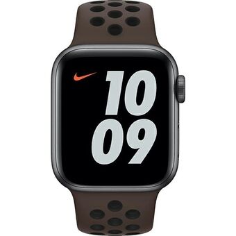 Ranneke Apple Watch MJ6J3AM/A 38/40/41 mm Nike Sport Merkki ruskea-musta/rautakivi-musta