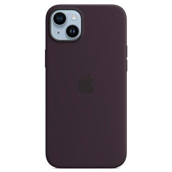 Kotelo Apple MPT93ZM/A iPhone 14 Plus 6,7" MagSafe musta violetti/seljanmarja silikonikotelo