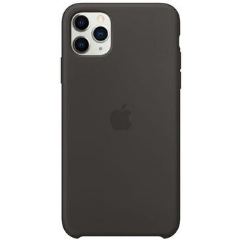 Kotelo Apple MX002ZE/A iPhone 11 Pro Max musta/musta Kryt Pro silikonikuori