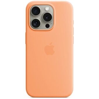 Etui Apple MT1W3ZM/A iPhone 15 Pro Max 6.7" MagSafe, oranssi/oranssi sorbet Silicone Case