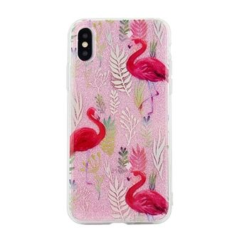 Kannen kuvio iPhone Xs Max design 5 (flamingo pinkki)