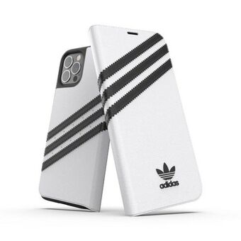Adidasin OR-vihkotasku PU:iPhone 12/12 Pro 6,1" valkoinen/musta 42248