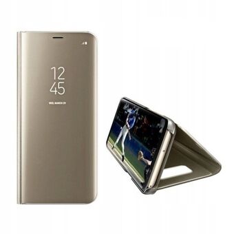 Etui Clear View Samsung A12/M12, kulta