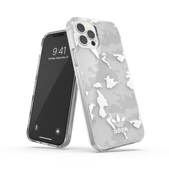 Adidas TAI SnapCase Camo iPhone 12/12 Pro läpinäkyvä/valkoinen 43705