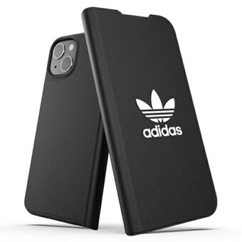 Adidas OR Booklet Case BASIC iPhone 13 6,1" musta/musta valkoinen 47086