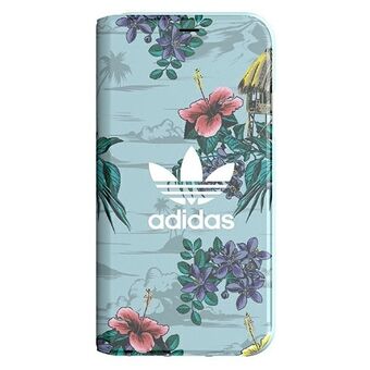 Adidas Booklet Cover kukkainen iPhone X/XS harmaa/harmaa 30927
