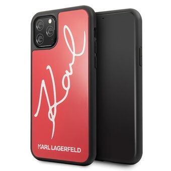 Karl Lagerfeld iPhone 11 Pro Max Kova Kotelo Signature Glitter