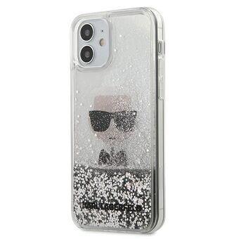 Karl Lagerfeld KLHCP12SGLIKSL iPhone 12 mini 5,4" hopea kovakuori Ikonik Liquid Glitter