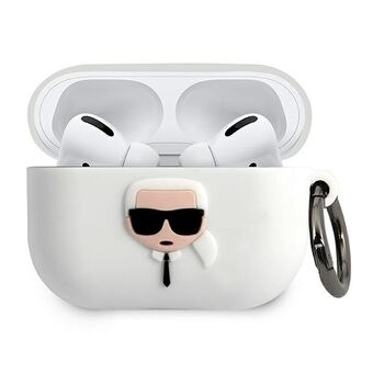 Karl Lagerfeld KLACAPSILGLWH AirPods Pro kansi valkoinen/valkoinen Silikoni Iconic