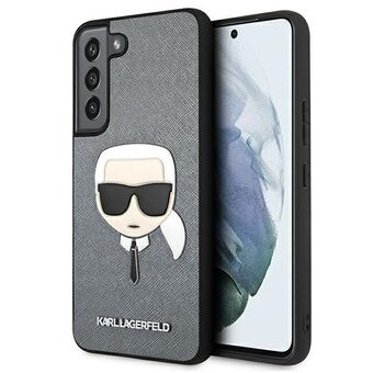 Karl Lagerfeld KLHCS22MSAKHSL S906 S22 + hopea / hopea kovakotelo Saffiano Ikonik Karlin pää
