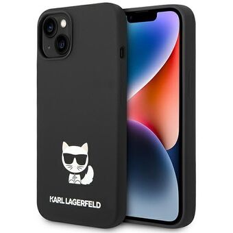 Karl Lagerfeld KLHCP14SSLCTBK iPhone 14 6,1" kova kotelo musta/musta silikoni Choupette Body