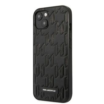 Karl Lagerfeld KLHCP13SMNMP1K iPhone 13 mini 5,4" kova kotelo musta/musta Monogrammilaatta