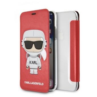 Karl Lagerfeld KLFLBKPXKSCORE iPhone X/ XS hylly punainen/punainen Karl Space Cosmonaut