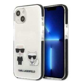 Karl Lagerfeld KLHCP13STPEKCW iPhone 13 mini 5,4" kova kotelo valkoinen/valkoinen Karl&Choupette