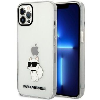 Karl Lagerfeld KLHCP12MHNCHTCT iPhone 12/12 Pro 6,1" läpinäkyvä kova kotelo Ikonik Choupette
