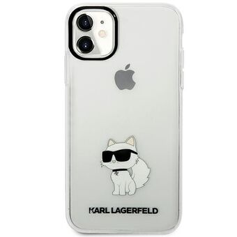 Karl Lagerfeld KLHCN61HNCHTCT iPhone 11 / Xr 6,1" läpinäkyvä kovakotelo Ikonik Choupette
