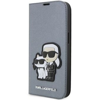 Karl Lagerfeld KLBKP14LSANKCPG iPhone 14 Pro 6,1" hylly hopea/hopea Saffiano Karl & Choupette