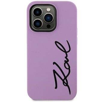Karl Lagerfeld KLHCN61SKSVGU iPhone 11 / Xr 6,1" purppura/violetti kovakotelo silikonisignature