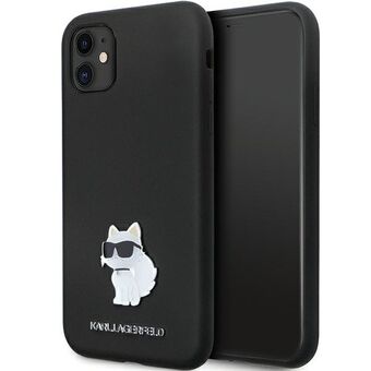 Karl Lagerfeld KLHCN61SMHCNPK iPhone 11 / Xr 6,1" musta/musta kovakotelo Silicone C Metal Pin
