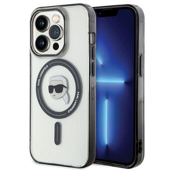 Karl Lagerfeld KLHMP15LHKHNOTK iPhone 15 Pro 6.1" läpinäkyvä suojakuori IML Karl\'s Head MagSafe