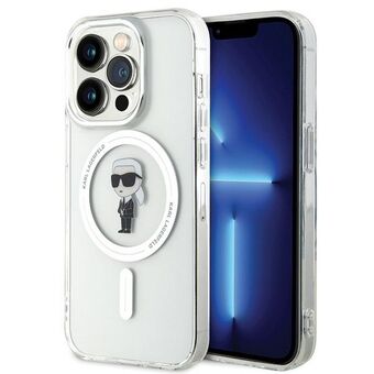 Karl Lagerfeld KLHMP15LHFCKNOT iPhone 15 Pro 6.1" läpinäkyvä kova suojakuori IML Ikonik MagSafella