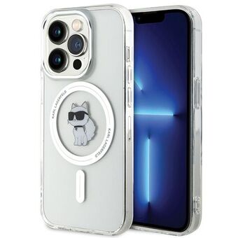 Karl Lagerfeld KLHMP15LHFCCNOT iPhone 15 Pro 6.1" läpinäkyvä takakotelo IML Choupettella ja MagSafe-ominaisuudella.
