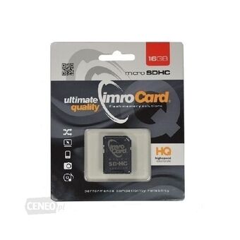 Muistikortti microSD 16GB Imro+ adp