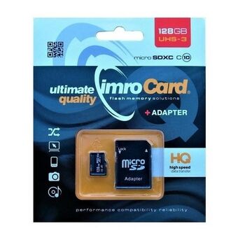 Muistikortti microSDXC 128GB Imro+ adp 10C UHS-3