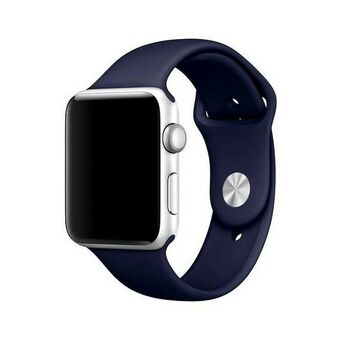 Mercury Silicon -ranneke Apple Watch 38/40/ 41 mm sininen/laivastonsininen
