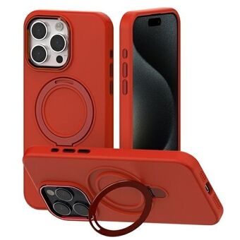 Mercury MagSafe -teline Silikoni iPhone 15 Pro 6,1", punainen / punainen