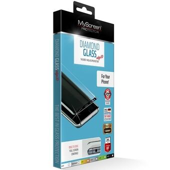 MS Diamond Edge 3D iPhone 6 Plus musta musta, karkaistu lasi