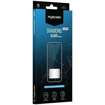 MS Diamond Glass Edge Lite FG iPhone X / Xs / 11 Pro, musta / täysiliimattu