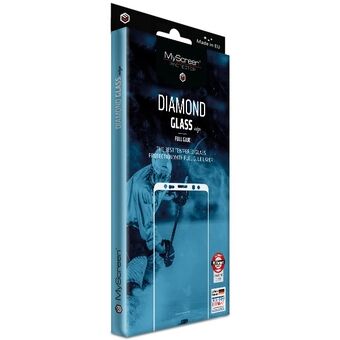 MS Diamond Edge FG iPhone 6 / 6S musta / musta Täysliima