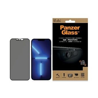 PanzerGlass E2E Microfracture iPhone 13 Pro Max 6,7" yhteensopiva kuori CamSlider yksityisyydensuoja antibakteerinen musta P2749