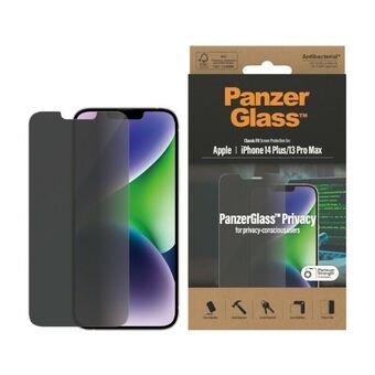 PanzerGlass Classic Fit iPhone 14 Plus / 13 Pro Max 6,7" -yksityisyysnäytönsuoja antibakteerinen P2769