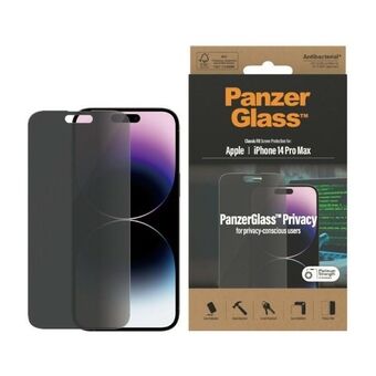 PanzerGlass Classic Fit iPhone 14 Pro Max 6,7" -yksityisyyssuoja- ja antibakteerinen P2770