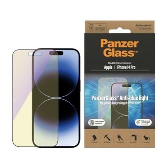 PanzerGlass Ultra-Wide Fit iPhone 14 Pro 6,1 tuuman näytönsuoja, antibakteerinen, sisältää helpon asentajan, suoja sinistä valoa vastaan, hinta 2792.
