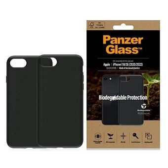PanzerGlass biohajoava kotelo iPhone SE 2022 / SE 2020/7/8 musta / musta 0346