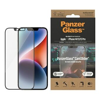PanzerGlass Ultra-Wide Fit iPhone 14/13/13 Pro 6,1" näytönsuoja CamSlider Antibakteerinen Easy Aligner mukana 2795