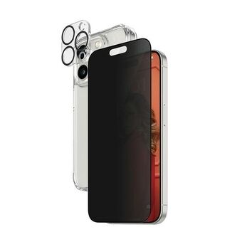 PanzerGlass Privacy Bundle 3in1 iPhone 15 Pro - 6.1" D3O suojakuori + näytönsuoja UWF+ linssi 1137+1173+P2810